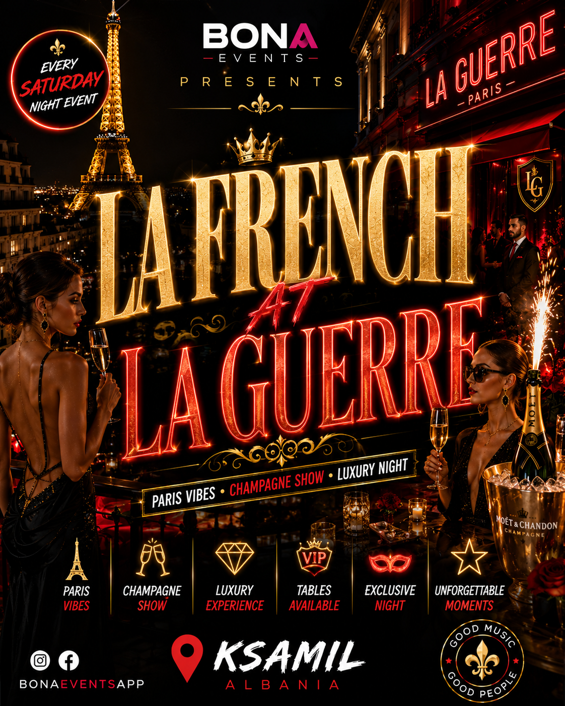 La French at La Guerre