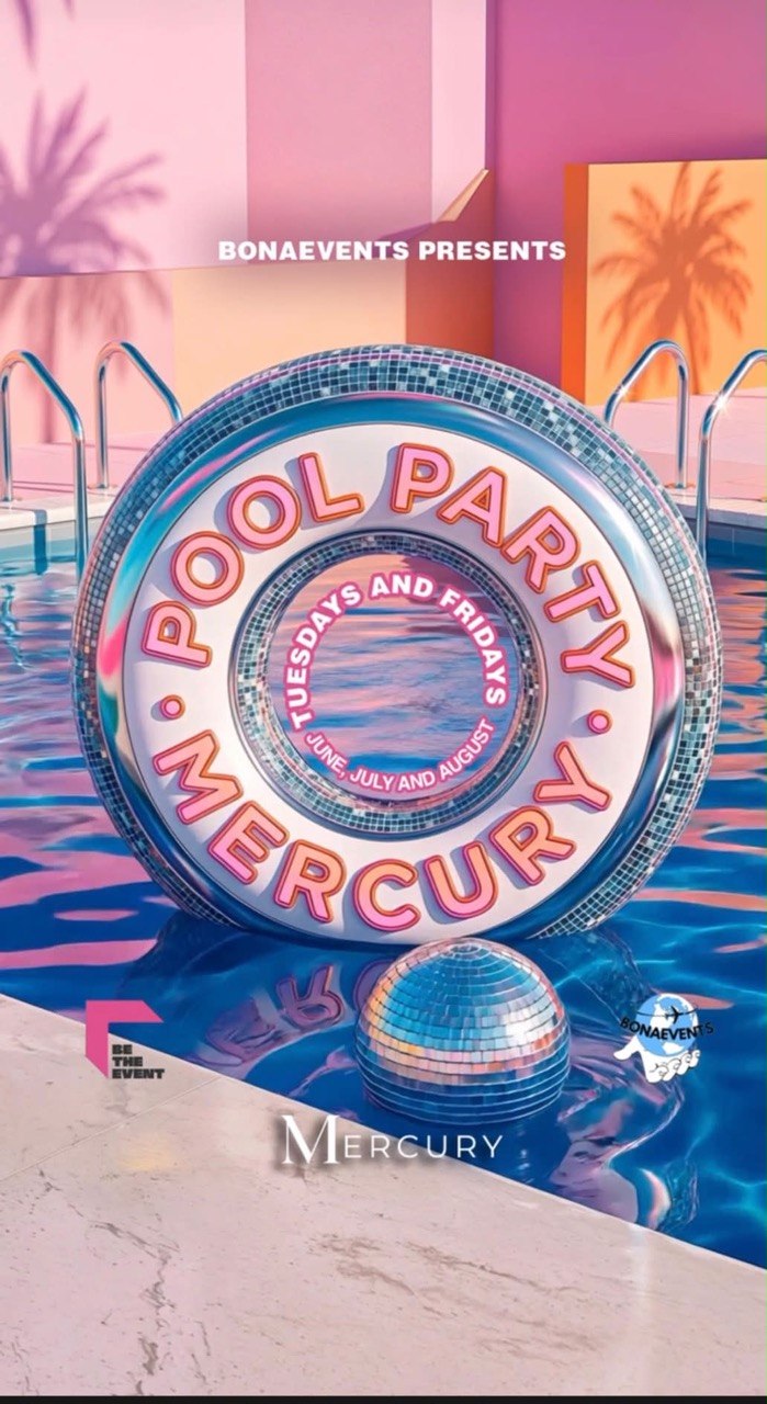 Flamingo pool party mercury hotel