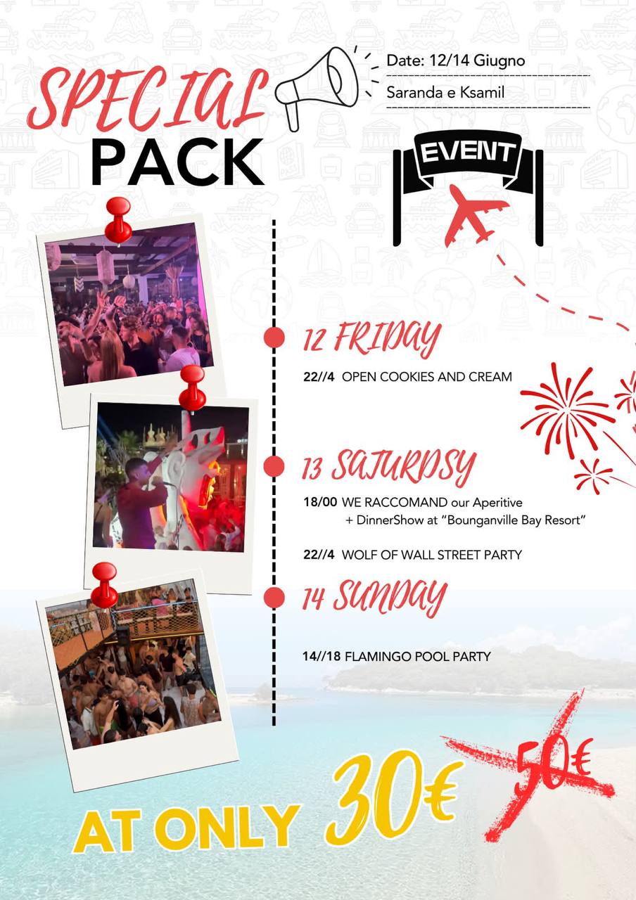3 Days Pack (12-14 Giugno)
